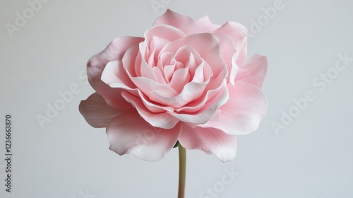 Wallpaper Mural Blooming pink flower of a dahlia isolated on white background, close-up in studio Torontodigital.ca
