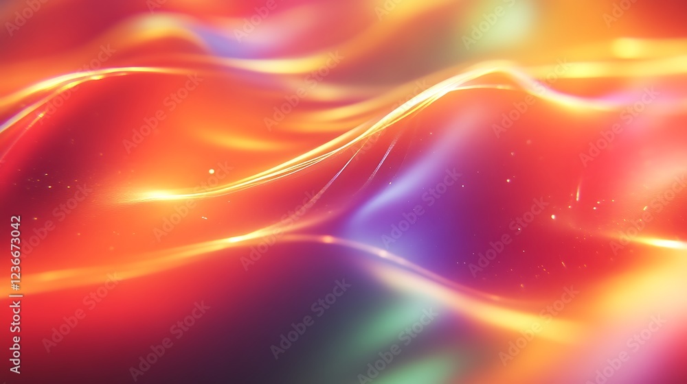Obraz premium Abstract Colorful Waves of Light and Energy
