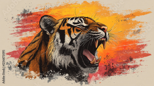 tiger of the blue sky