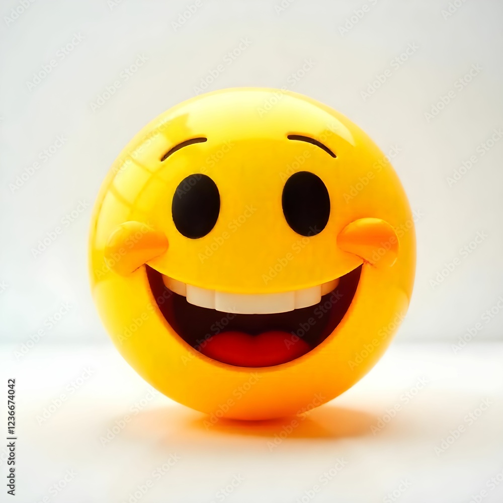 Fototapeta premium 3d smiley with a smile