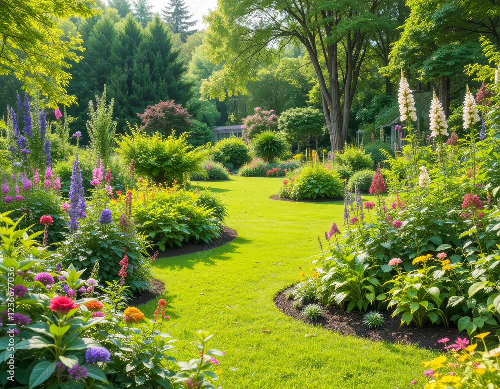 Obraz premium garden with flowers