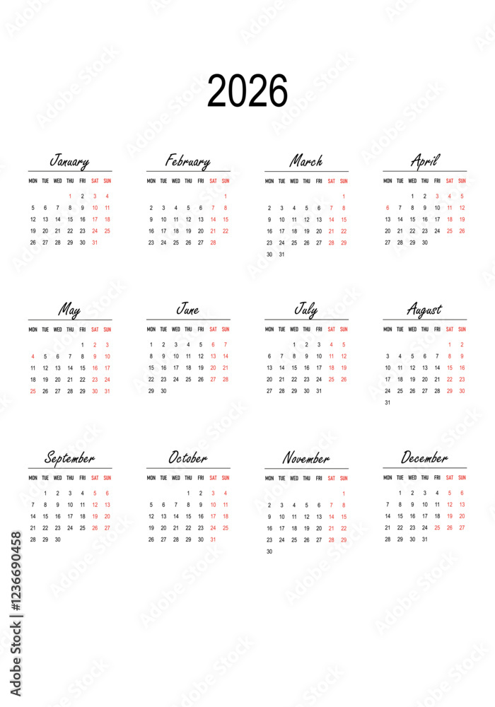 Great Britain calendar 2026 with british holidays. Week start on Monday. Great Britain calendar 2026 with british holidays. Week start on Monday.