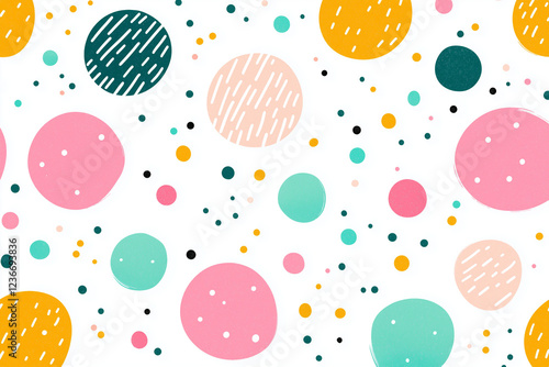 A colorful background with many small circles