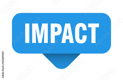 impact sticker. impact sign on transparent background