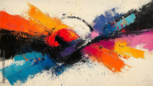 abstract watercolor background with brush