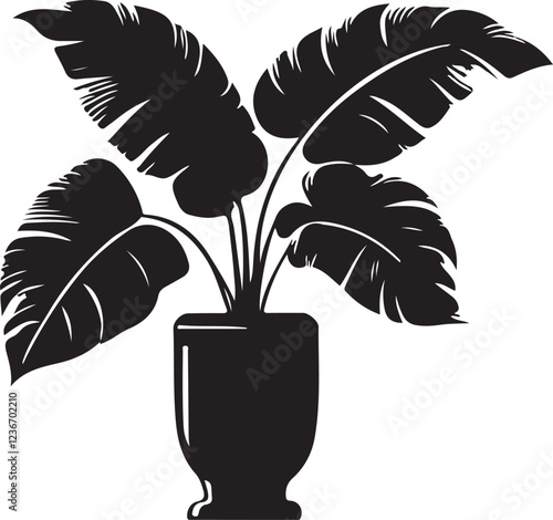 indoor plant tree victor design isolated on the white background.