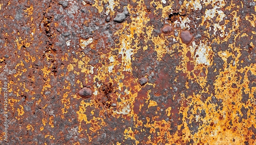 Rusted steel abstract texture with orange and brown corrosion Rusted steel abstract texture with orange and brown corrosion