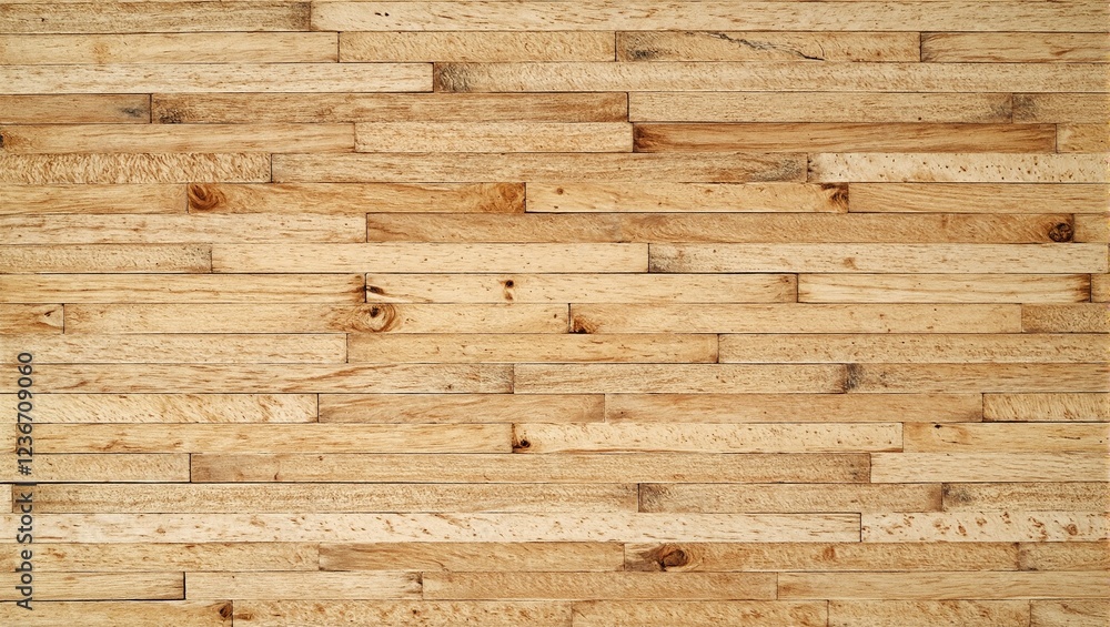 Naklejka premium Rustic oak wooden planks with rich grain patterns in golden tones