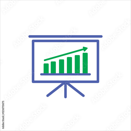 Vector design statistical and Data analysis for business finance, growth statistic