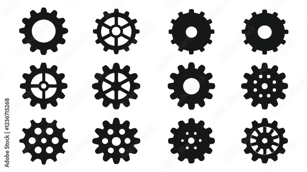 Minimalist Gear Icon for Settings and Tools Minimalist Gear Icon for Settings and Tools