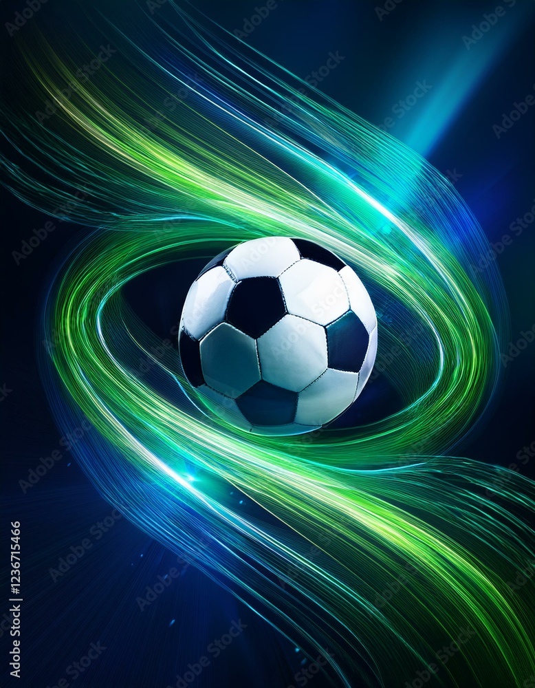 modern blue-green background for football poster ver 11