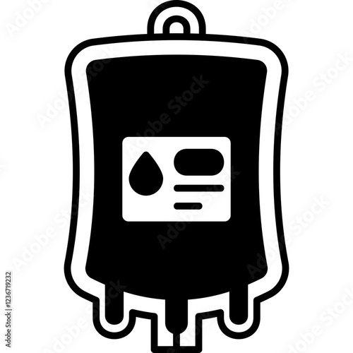 Blood Bag glyph icon