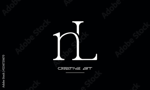 LN, NL, L, N abstract letters logo monogram