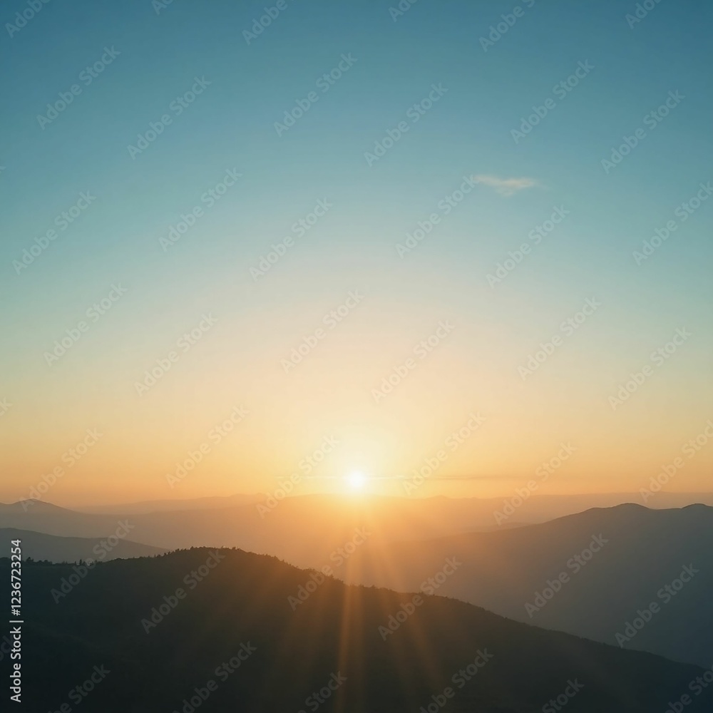 sunset in the mountains sunset in the mountains
