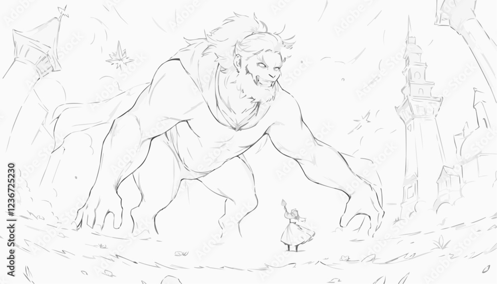 Obraz premium sketch of a girl