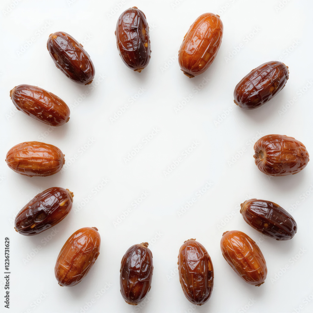 Obraz premium dates on white background