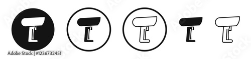 Scanner gun icon set. vector icons for apps and website ui design