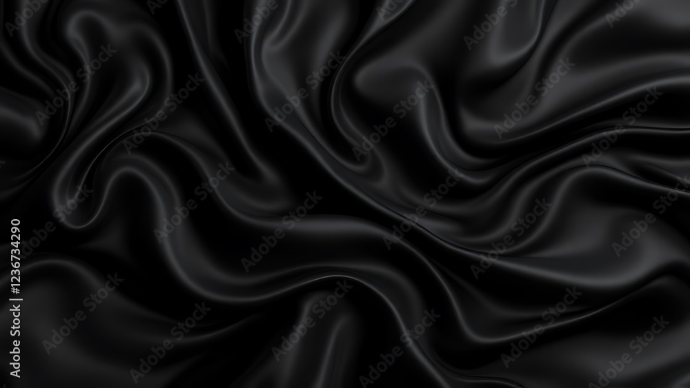 Obraz premium Elegant black background dark material texture with noise, dust, grain effect. Minimal, clean, modern and stylish backdrop. Dark mode. For web or print premium and luxury design. Dark Mode