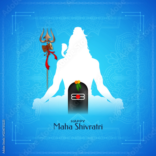 Happy Maha Shivratri Hindu Indian cultural festival background