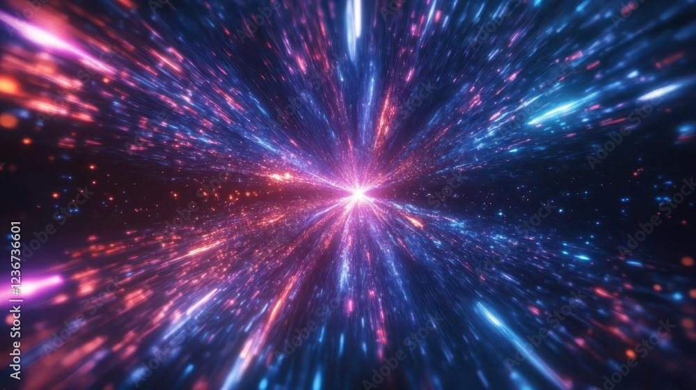 Warp Speed Journey Through Hyperspace with Dynamic Light Trails Warp Speed Journey Through Hyperspace with Dynamic Light Trails