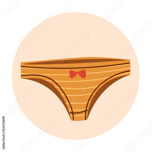 Woman panty tanga underpants underwear pants clothes isolated concept. Vector graphic design illustration