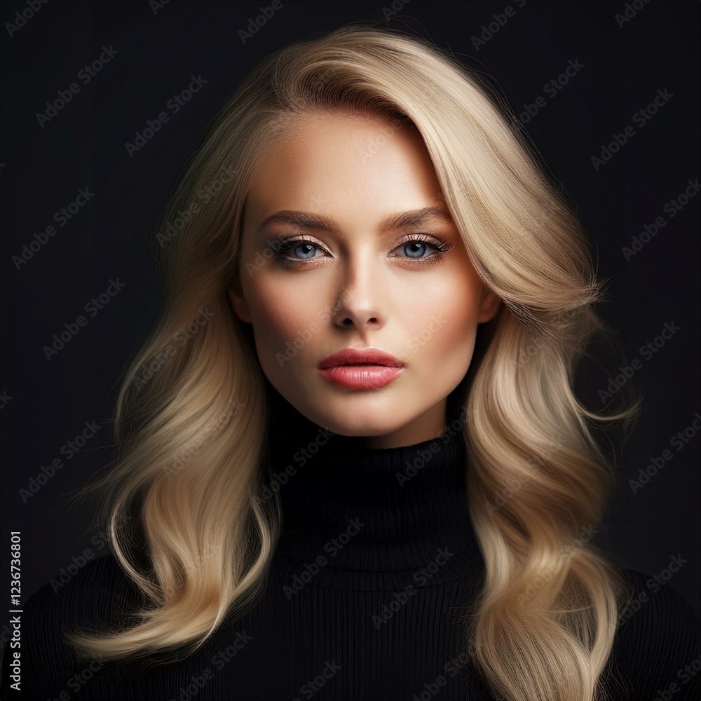 Naklejka premium Portrait einer blonden jungen Frau