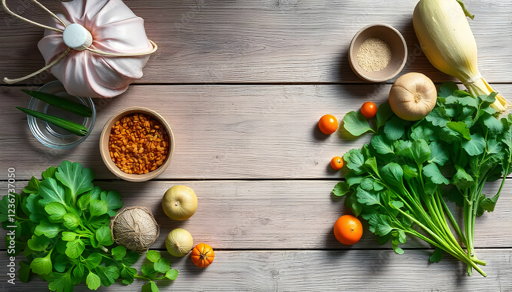 Organic vegetarian ingredients and kitchen tools. Healthy, clean food and eating concept. Top view. Copy space. Ingredients for cooking on wooden table. Vegan diet concept with copyspace. Zero waste Organic vegetarian ingredients and kitchen tools. Healthy, clean food and eating concept. Top view. Copy space. Ingredients for cooking on wooden table. Vegan diet concept with copyspace. Zero waste