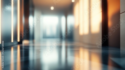 Wallpaper Mural Abstract blurred background of a modern interior with soft lighting. Torontodigital.ca