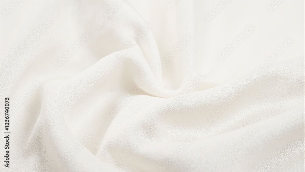 Obraz premium Elegant close up of ivory raw silks nubby texture and natural sheen
