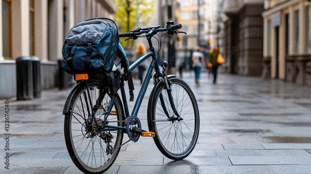 A bicycle with a properly secured child seat, symbolizing biking safety for families A bicycle with a properly secured child seat, symbolizing biking safety for families
