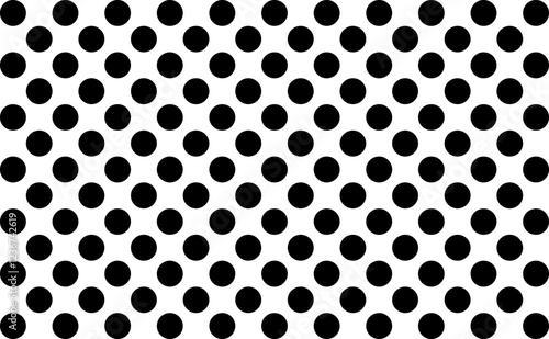 black and white polkadot pattern background