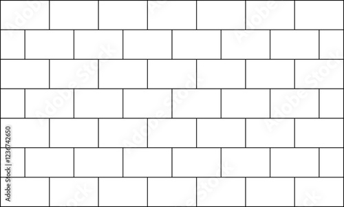 simple brick wall outline pattern background