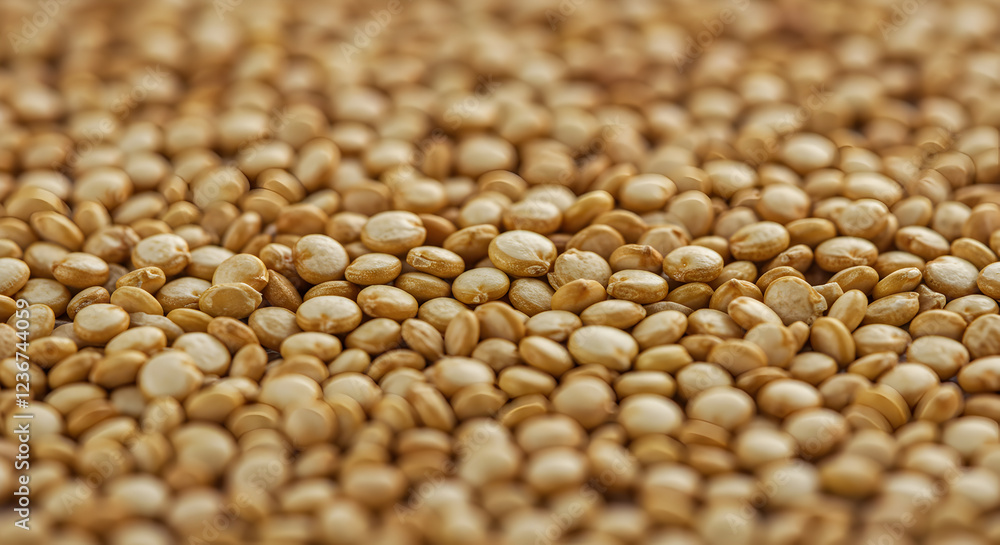 Whole Quinoa Grain in Close-Up Whole Quinoa Grain in Close-Up