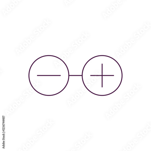 plus minus outline icon