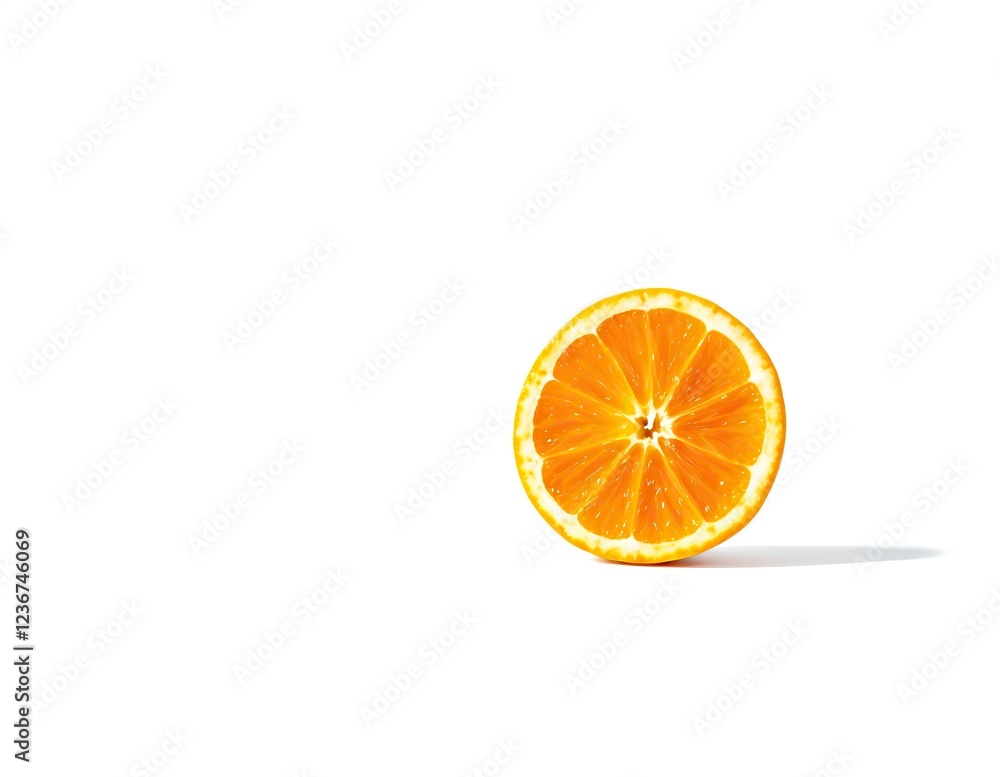 sliced citrus fruit vibrant juicy segments against stark white backdrop sliced citrus fruit vibrant juicy segments against stark white backdrop