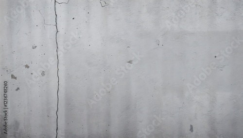 textured wall with prominent crack running vertically down surface wall shows signs of age and weathering with various discolorations and imperfections
