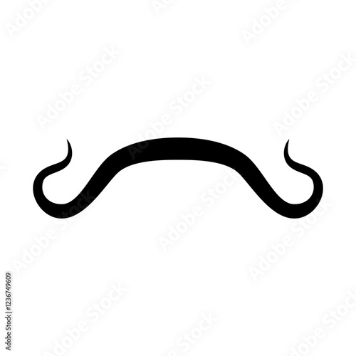 black mustache element