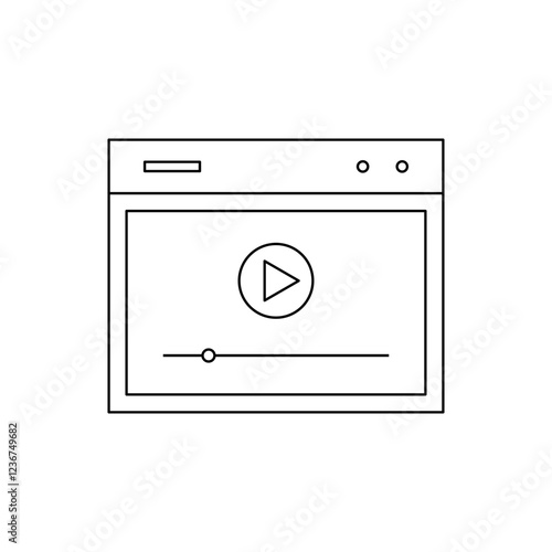web video player outline element