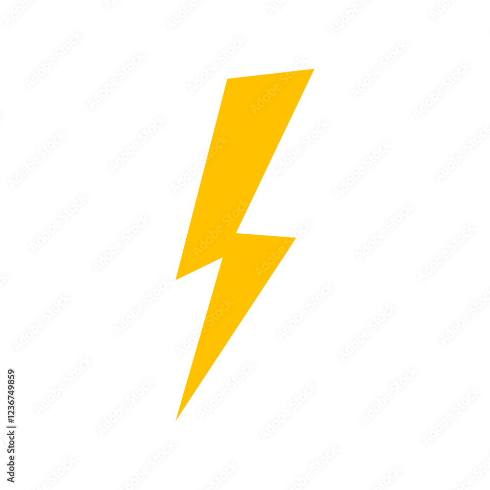 yellow lightning icon element yellow lightning icon element