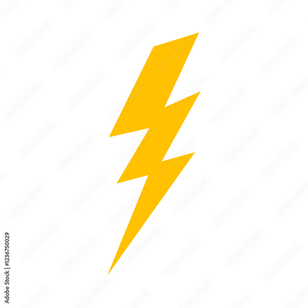 yellow lightning bolt element yellow lightning bolt element
