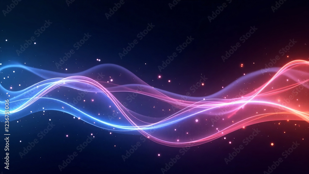 Fototapeta premium abstract background with glowing lines