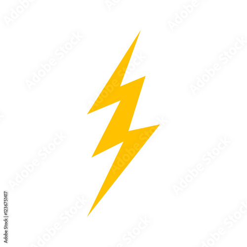 lightning bolt isolated on white