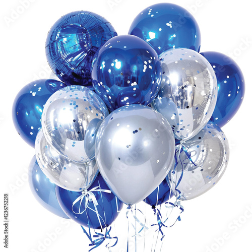 Realistic Helium Balloon PNG file- Blue, Red, Gold, Pink, Pastel & Heart-Shaped Foil