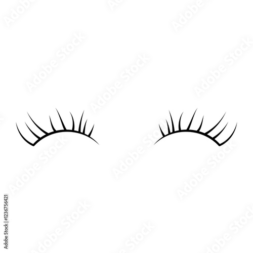 simple beauty eyelash element