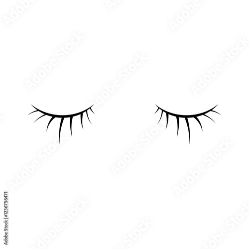 black eyelash element