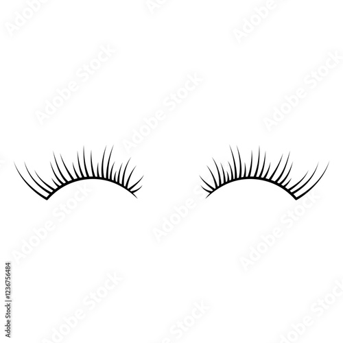 long eyelash isolated