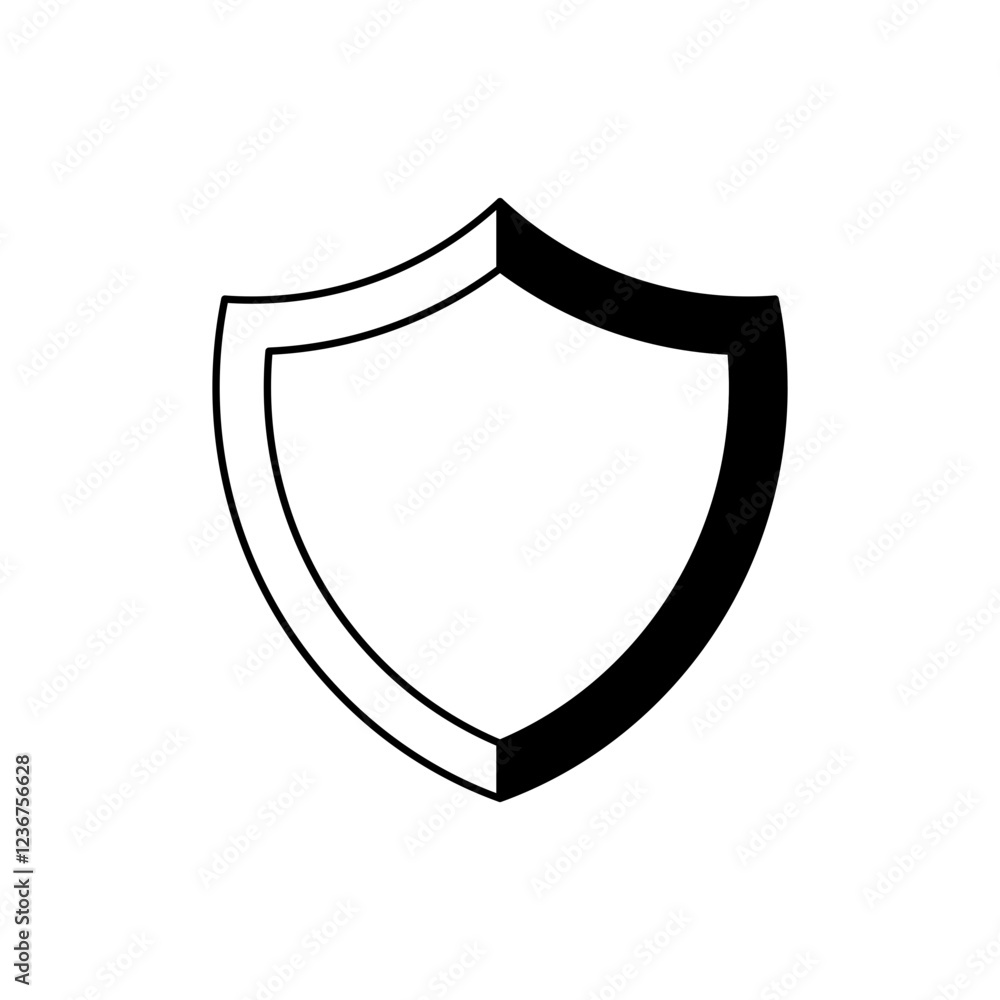 shield badge logo design element shield badge logo design element