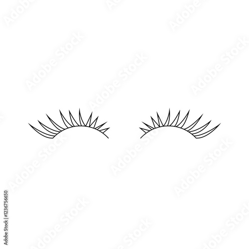 black eyelash illustration