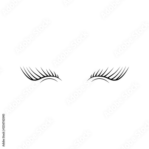 beautiful eyelash clipart element