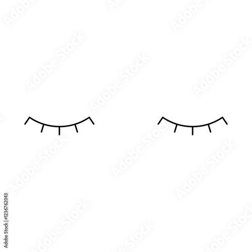 simple eyelash element